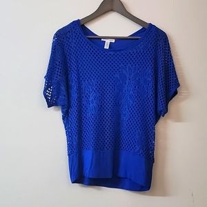 Blue knit Shirt